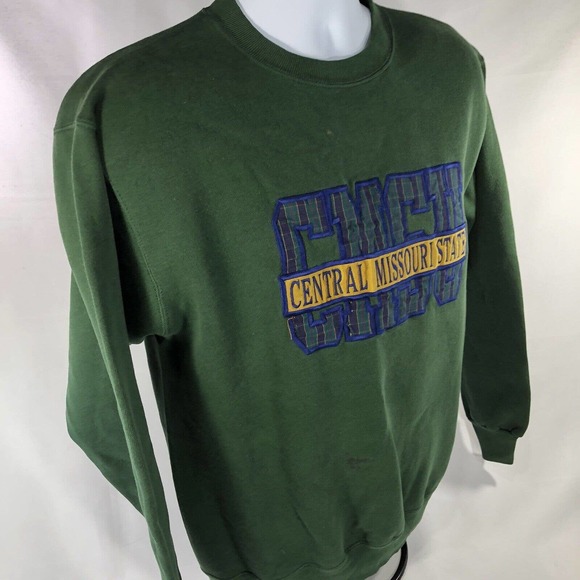 VINTAGE CENTRAL MISSOURI STATE UNIVERSITY SWEATSHIRT ADULT MEDIUM USA MADE CREW - Picture 6 of 13